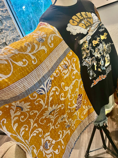 Bell Sleeve  Butterfly Top “Green Day”