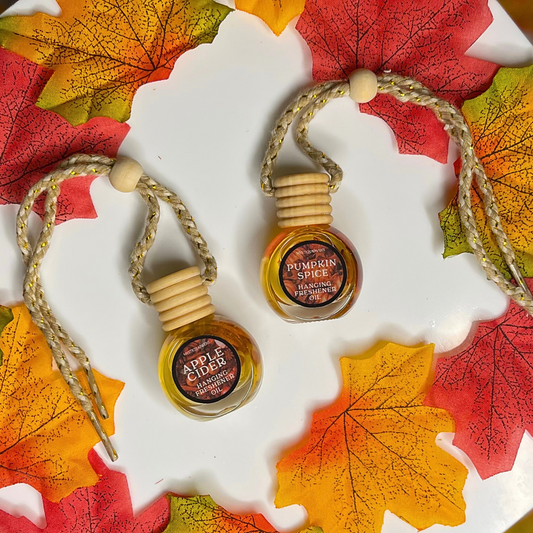 Pumpkin Spice & Apple Cider Car Diffuser – Crystal Infused