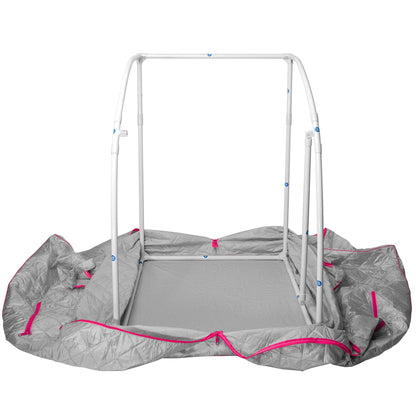 Lightweight Personal Steam Sauna for Weight Loss, Detox & Relaxation, 60 Minute Timer - Pink