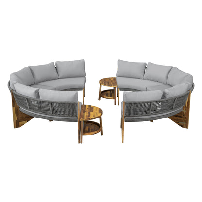 6 - Person Outdoor Seating Group with Cushions and A Coffee Table(old