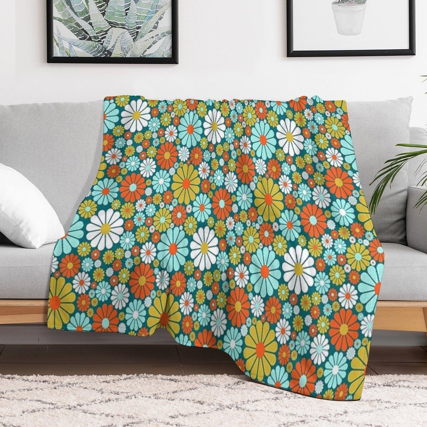 60's Wallpaper  One Throw Blanket