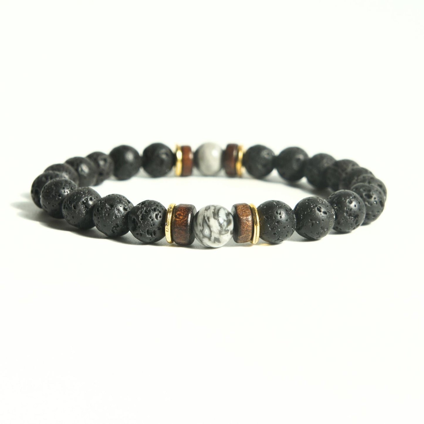 Lava Stone Energy Bracelet | Inner Strength