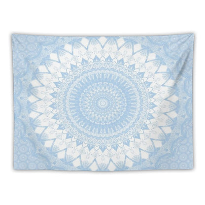 Baby Blue Boho Mandala Tapestry