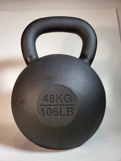 48 kg (106 lb) Powder-Coated Cast-Iron Kettlebell – Black | SoCal Kettlebellz