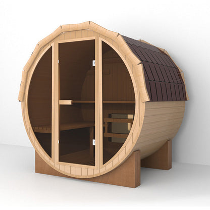 SAUNA EVOLUTION® Luxury Barrel Sauna Serenity Nature Air 3