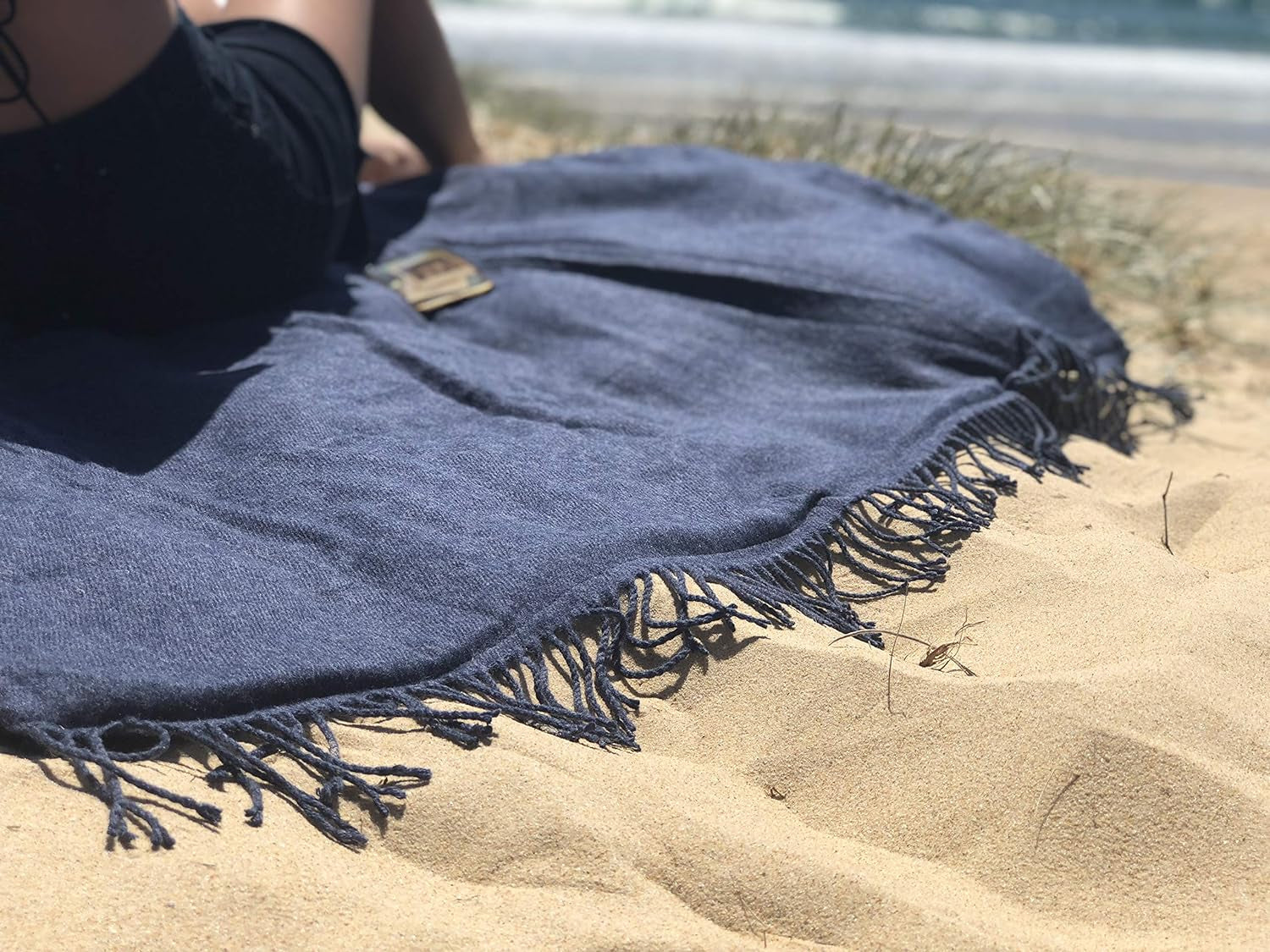Oversized Beach Blanket, Picnic Blanket, Extra Large Picnic Mat, Waterproof, Outdoor Blanket, Gift Box (Blue)