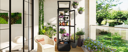 62.4inch Height Wood Garden Greenhouse Balcony Portable Mini Cold