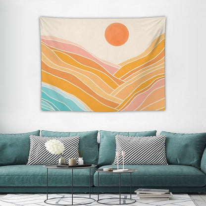 Adventure Is On The Horizon - Abstract Landscape Tapestry