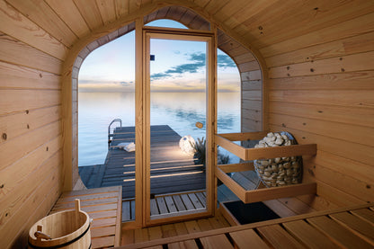 SAUNA EVOLUTION® Luxury Barrel Sauna Serenity Nature Air 8