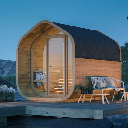 SAUNA EVOLUTION® Luxury Barrel Sauna Serenity Nature Air 8