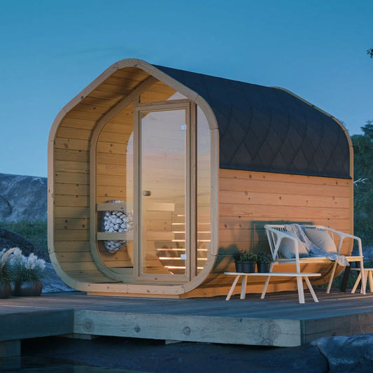 SAUNA EVOLUTION® Luxury Barrel Sauna Serenity Nature Air 8