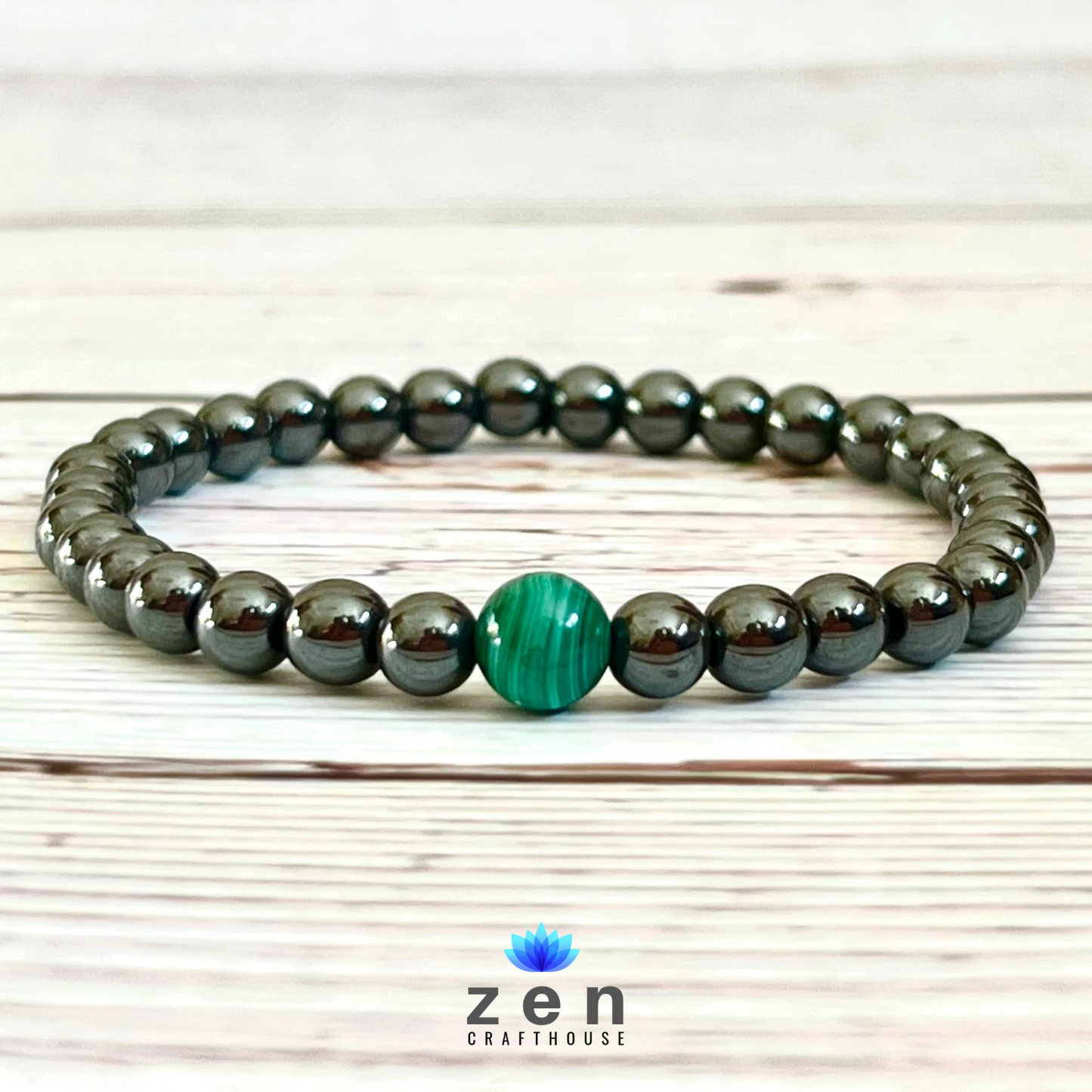 Magnetic Therapy Pain & Ache Relief With Malachite Bracelet