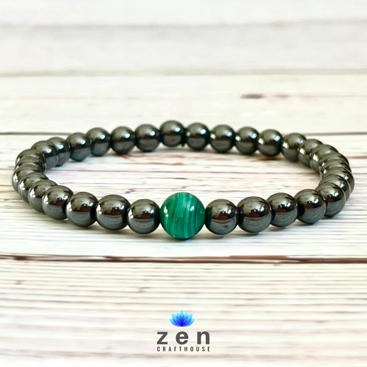 Magnetic Therapy Pain & Ache Relief With Malachite Bracelet