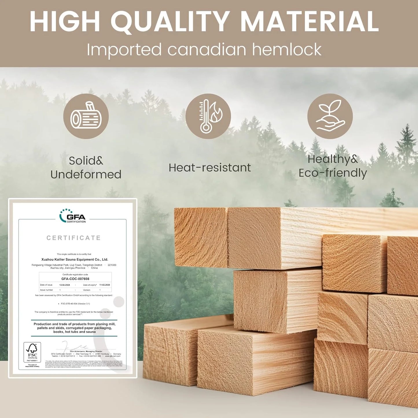 Single Infrared Full Spectrum Sauna, Indoor Wooden Dry Sauna, with 4 Heater Panels, Bluetooth and Tempered Glass