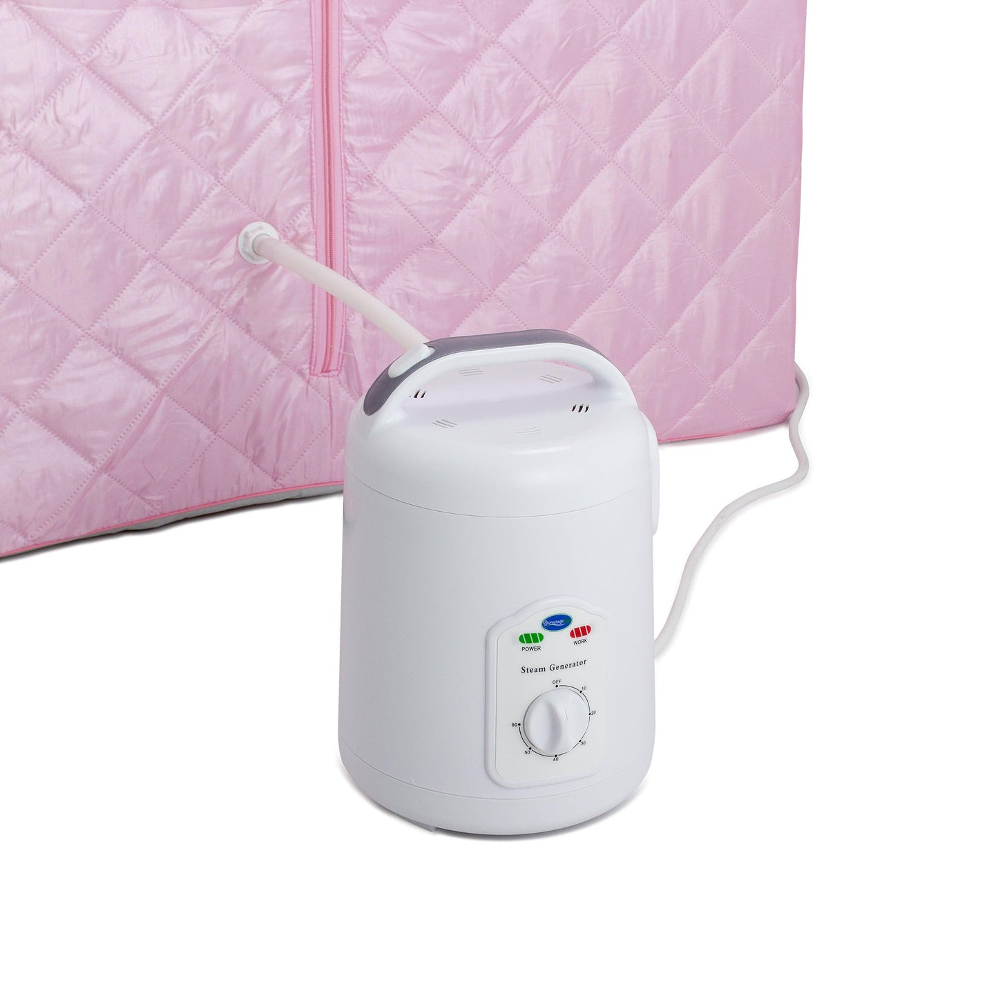 Oversized Portable Steam Sauna for Weight Loss, Detox & Relaxation at Home, Chair Included - Pink