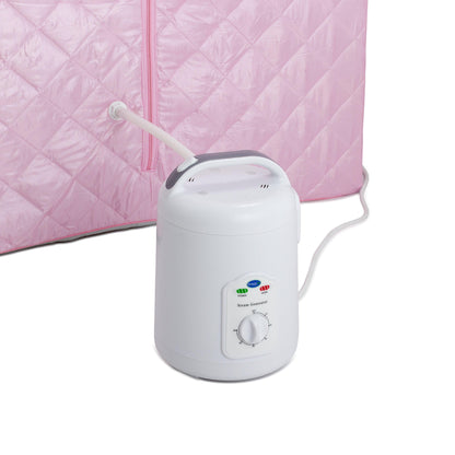 Oversized Portable Steam Sauna for Weight Loss, Detox & Relaxation at Home, Chair Included - Pink