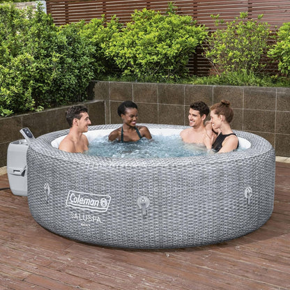 Sicily Airjet 5 to 7 Person Inflatable Hot Tub round Portable Outdoor