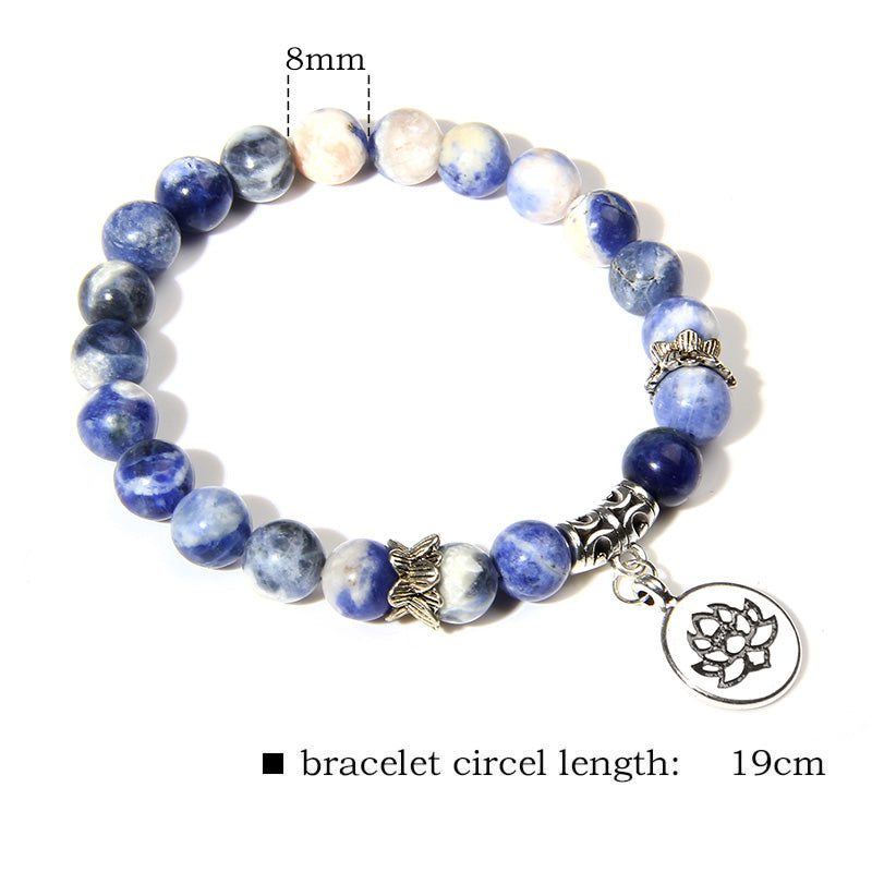 Sodalite Peace & Self-Esteem Bracelet