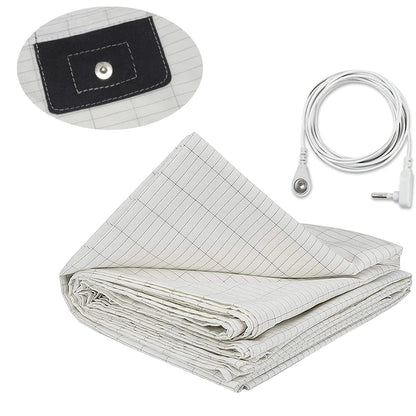 Grounding Sheet   Mat  Earthing Fitted Bedsheet Silver Fiber Conductive Organic Grounding Mat Radiation Anti-Static 60*265CM