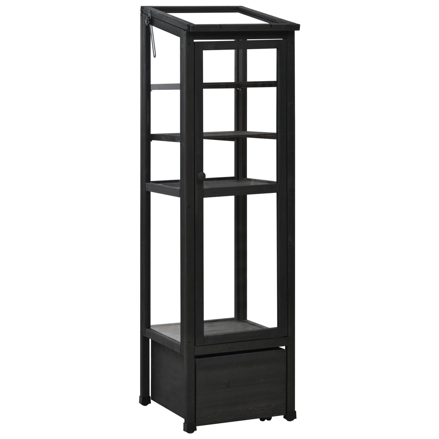 62.4inch Height Wood Garden Greenhouse Balcony Portable Mini Cold