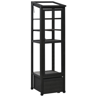 62.4inch Height Wood Garden Greenhouse Balcony Portable Mini Cold