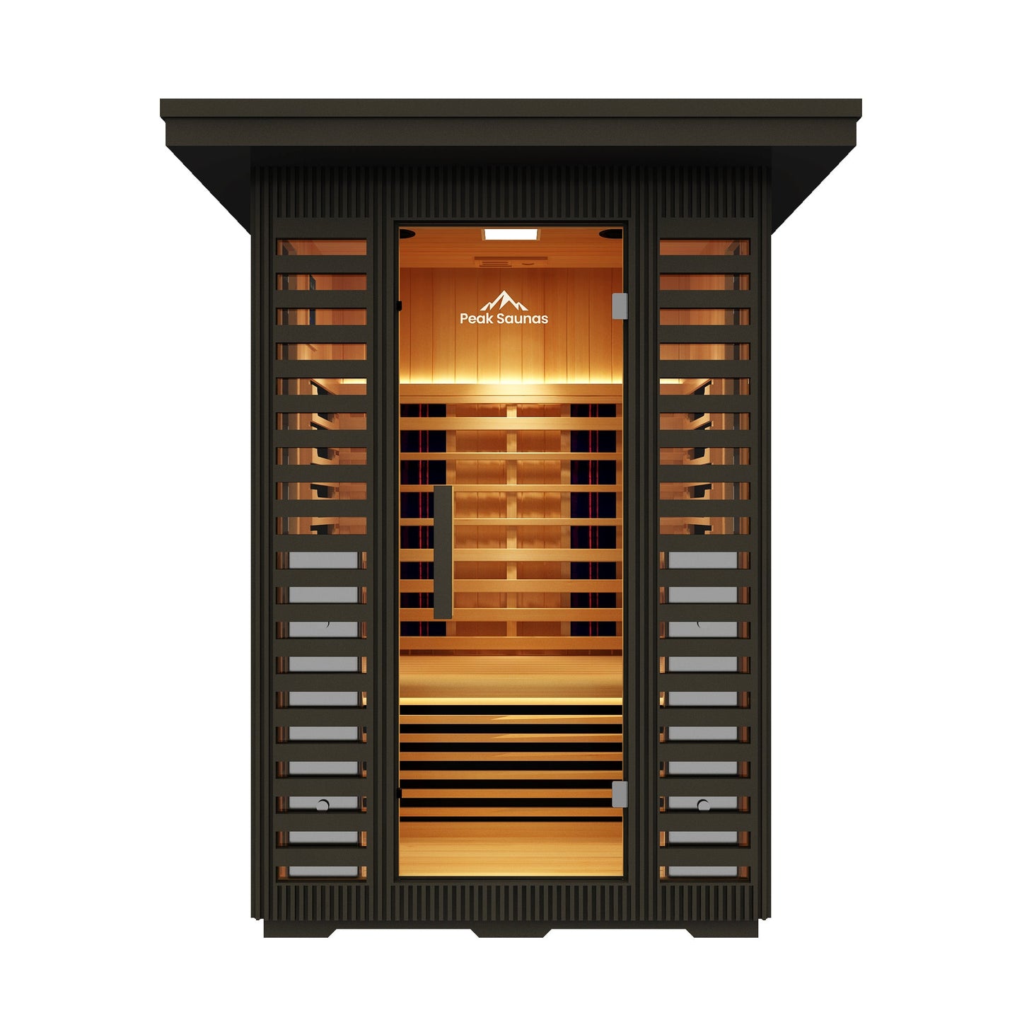 Peak Saunas Patagonia Luxury 2-Person Outdoor Full Spectrum Infrared Sauna with Smart WiFi App Control