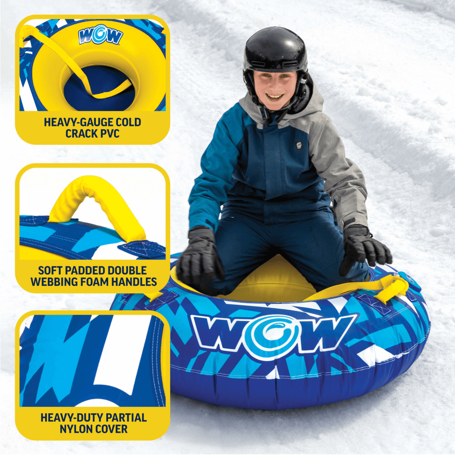 WOW Watersports Surge Tarpaulin-Bottom Snow Tube
