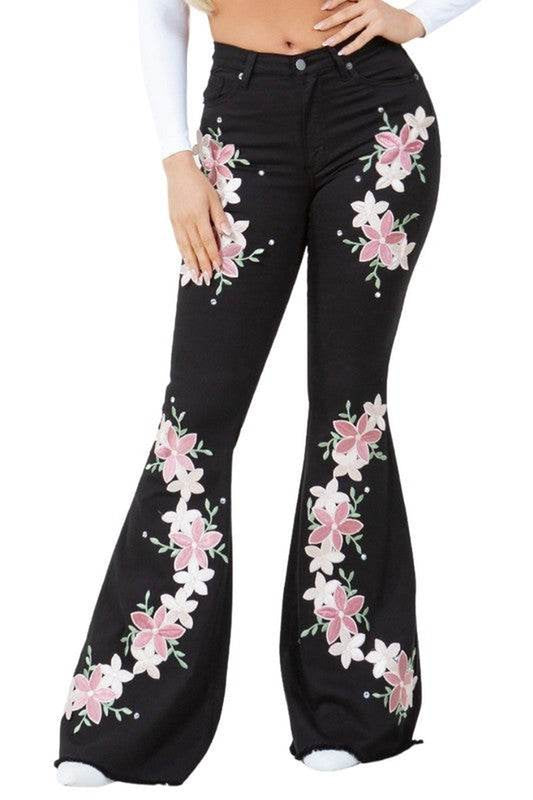 Angela Bell Bottom Jean - Inseam 34