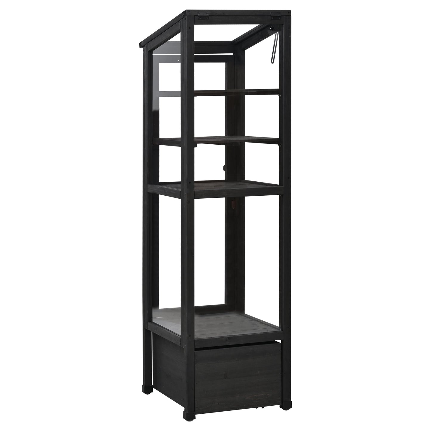 62.4inch Height Wood Garden Greenhouse Balcony Portable Mini Cold