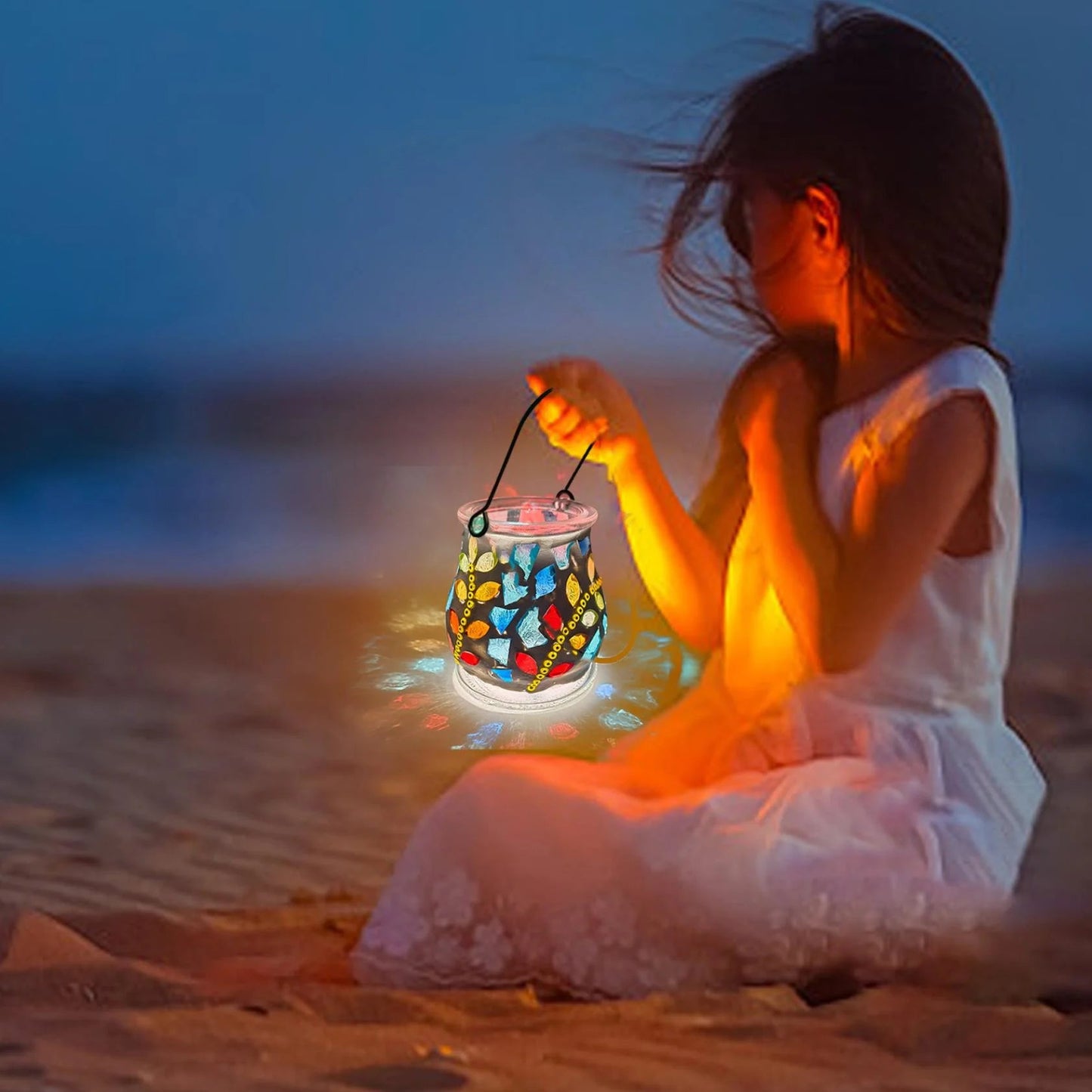 DIY Mosaic Night Light Kit, Make Your Own Mosaic Night Light, DIY Stained Glass Set, Crafts Kit for Teens Adults, Handmade Artwork Gifts Valentines Day Birthday Gift