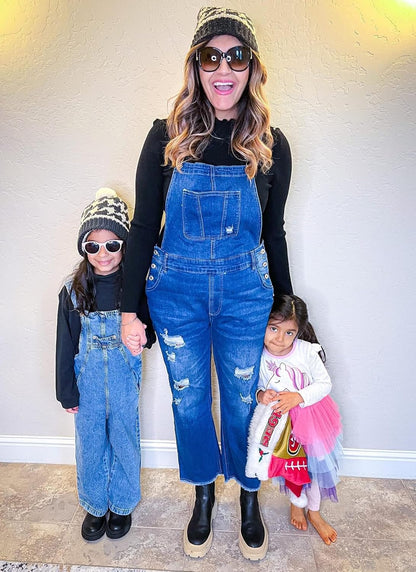 Women'S Casual Stretch Adjustable Denim Bib Overalls Jeans Pants Jumpsuits
