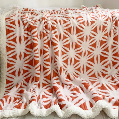 Sherpa Fleece Blanket Fuzzy Soft Throw Blanket Dual Sided Blanket for Couch Sofa Bed (Coral,51"X63")