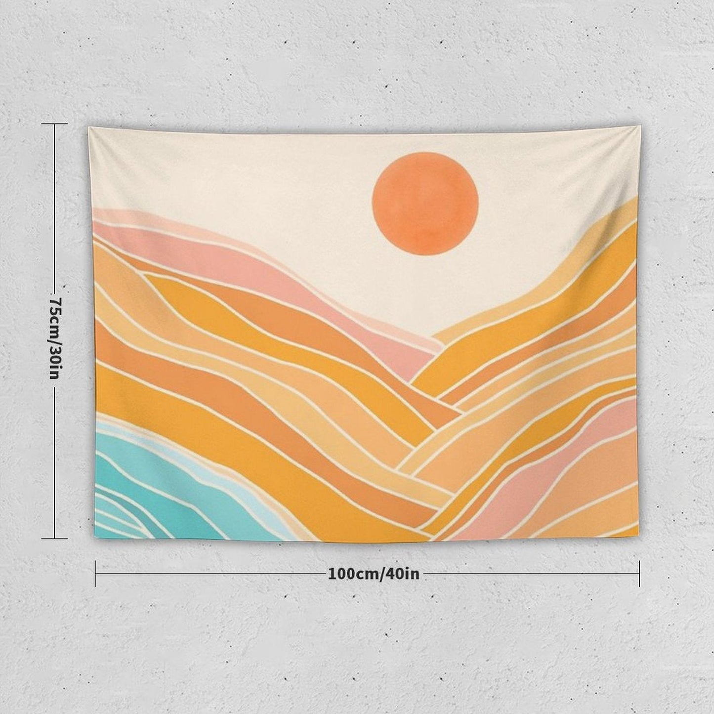 Adventure Is On The Horizon - Abstract Landscape Tapestry