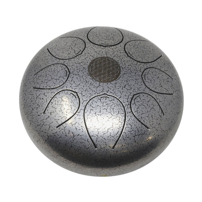 25cm Pentatonic Steel Singing Drum -Silver