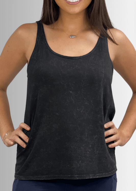 Twenty Four Seven Cotton Tank Vintage Black