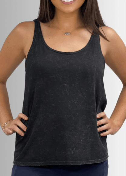 Twenty Four Seven Cotton Tank in Stone