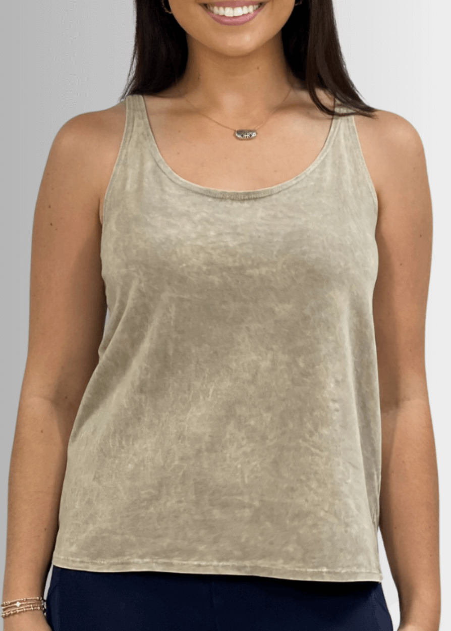 Twenty Four Seven Cotton Tank Vintage Black