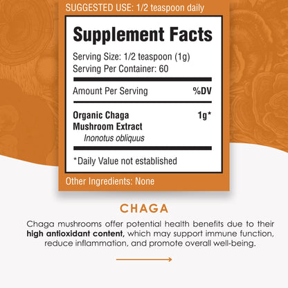 Chaga Mushroom Extract Powder