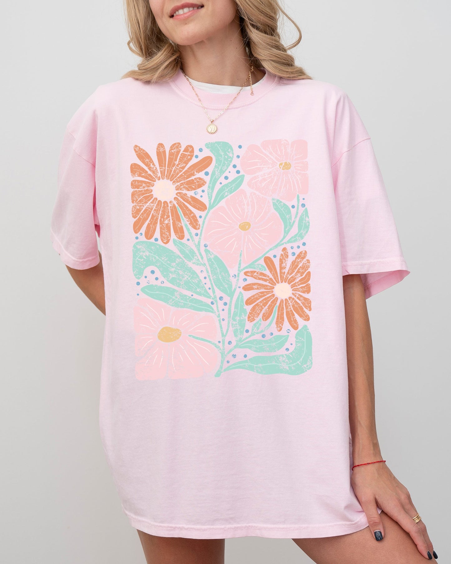 Bohemian, Gorgeous Abstract Flowers, Boho Floral Design, Summer Vibes, Gardening, Festival, Nature Shirt Comfort Colors T-Shirt