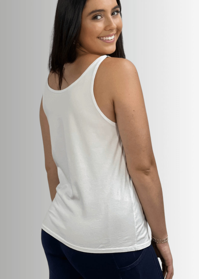 Groovy Flower Premium Cotton Tank Top
