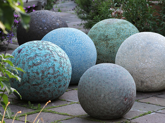 Outdoor Decorative Sphere Vintage 19.5" By Plantatorem