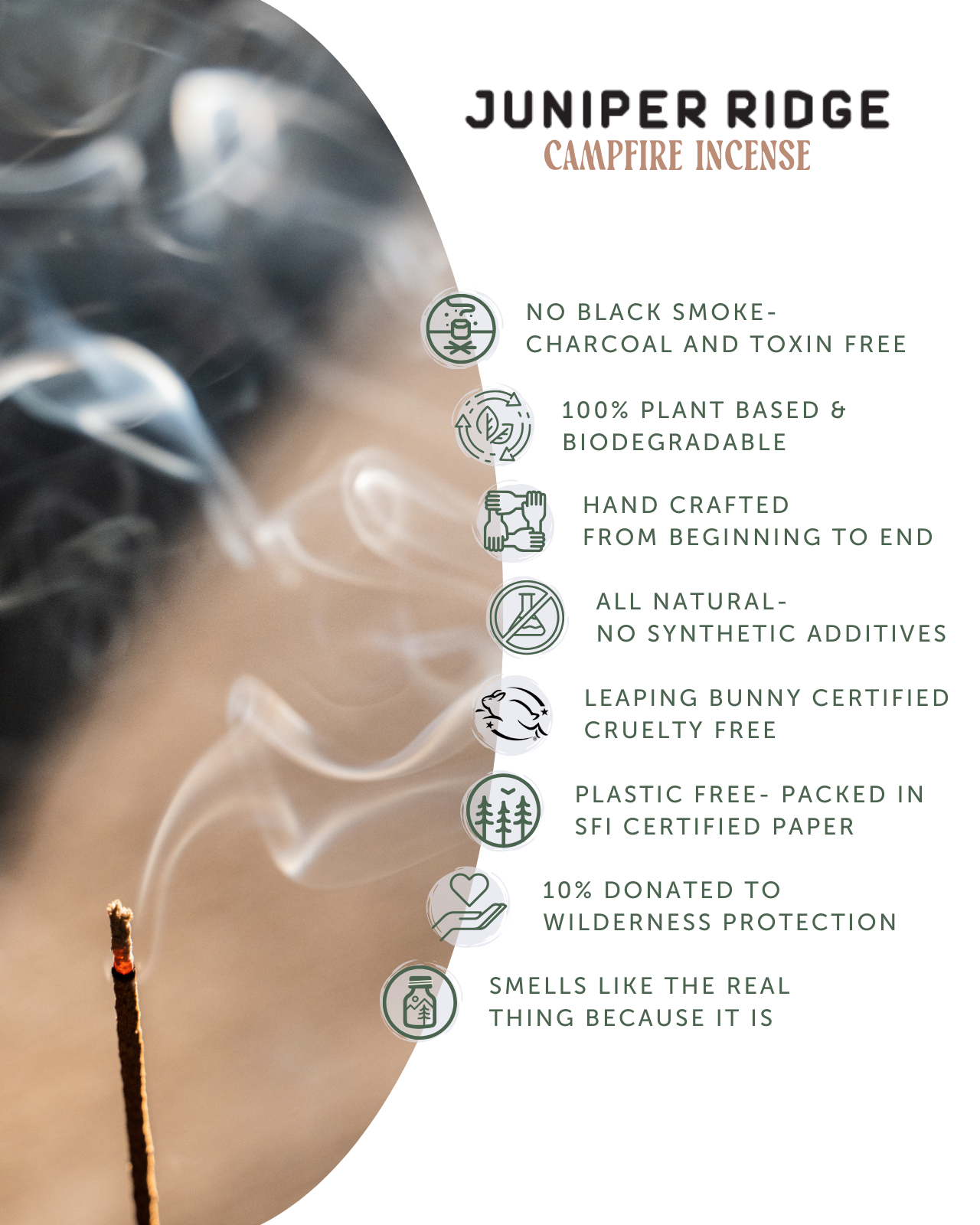White Sage Campfire Incense (20 Sticks)