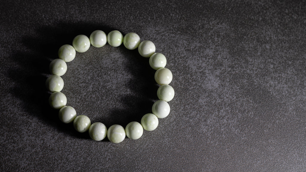 Lime Chrysoprase Natural Gemstone Bracelet
