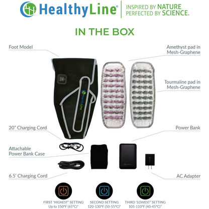 Portable Foot Heated Gemstone Pad