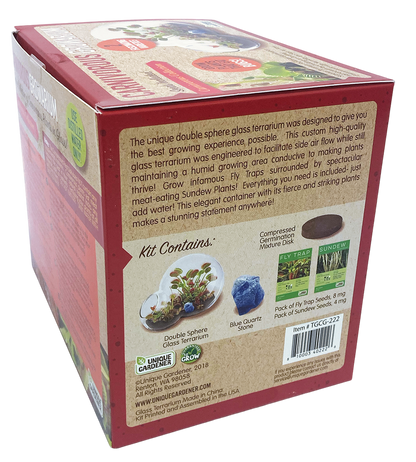 Carnivorous Growarium Meat-Eating Seed Terrarium Kit