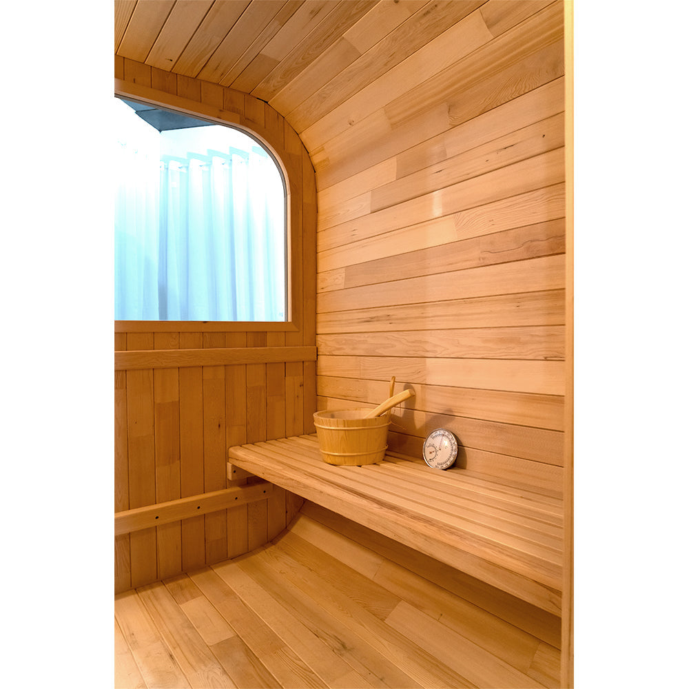 SAUNA EVOLUTION® Luxury Barrel Sauna Serenity Nature Air 6