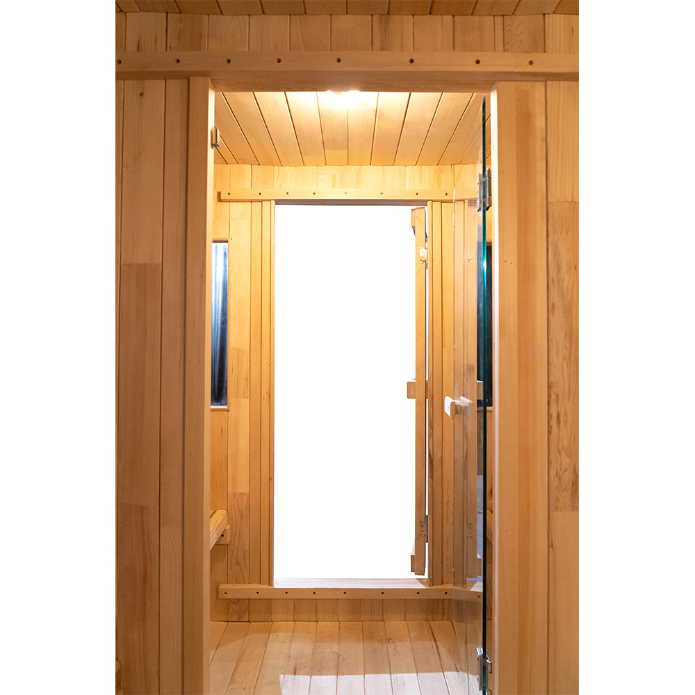SAUNA EVOLUTION® Luxury Barrel Sauna Serenity Nature Air 6