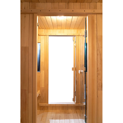 SAUNA EVOLUTION® Luxury Barrel Sauna Serenity Nature Air 6