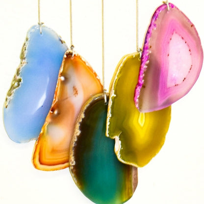 NEW Star & Crescent Moon Agate Wind Chime