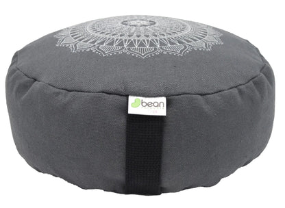 Zafu Meditation Cushion - Hemp Mandala Design